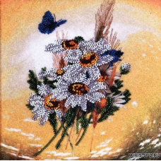 ВН1054 Набор для вышивания Alisena 'Ромашки', 20*20 см